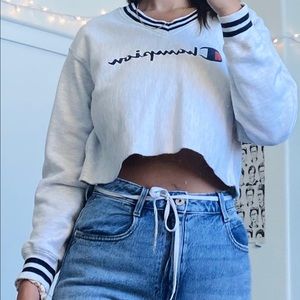 Vintage Champion Cropped Crew Neck